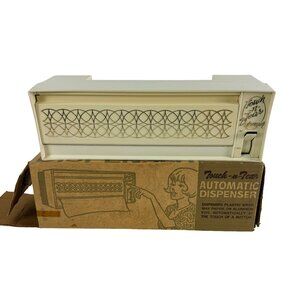Vintage Touch-N-Tear Automatic Dispenser For Plastic Paper Wrap / Aluminum Foil
